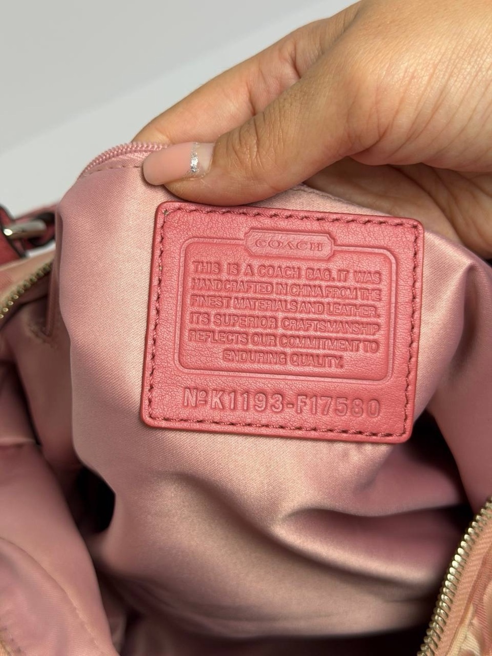 Coach Pink Alexandra Signature Monogram Shoulder Bag - Picture 12 of 12